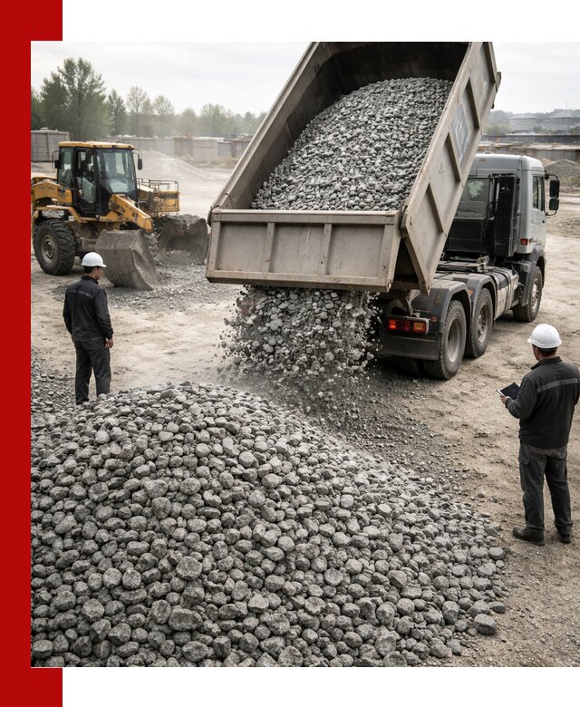 Доставка гранитного щебня фракции 20-40 в Климовске