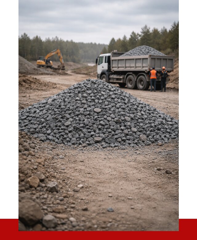 Щебень габбро диабаз фракция 40-70 в Климовске от 2228 р-ПРОНЕРУДКлс