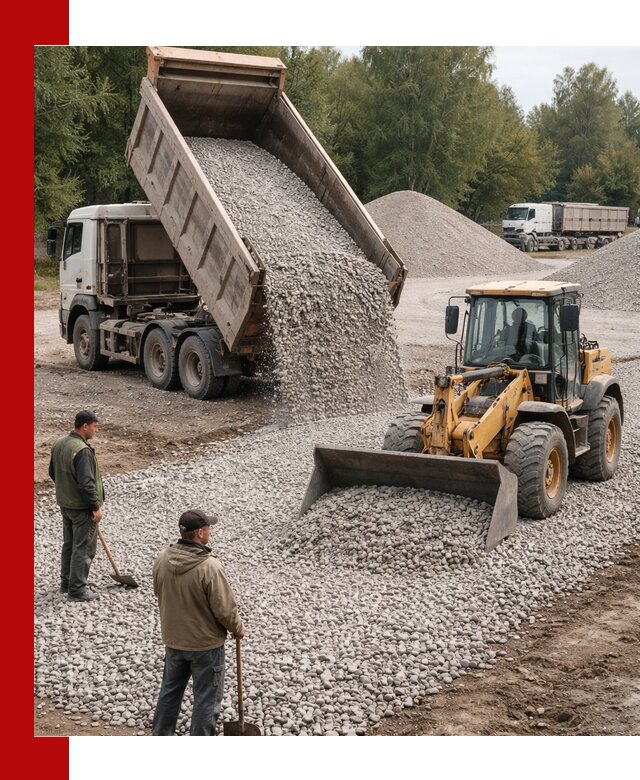 Купить гравийный щебень фракция 20-40 в Климовске с доставкой