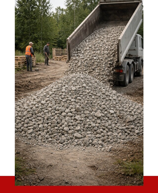 гравийный щебень фракция 70-120 в Климовске от 2481 р. ПРОНЕРУДКлс