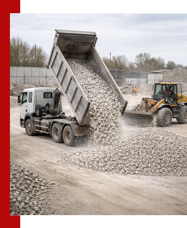 Доставка и продажа известнякового щебня в Климовске