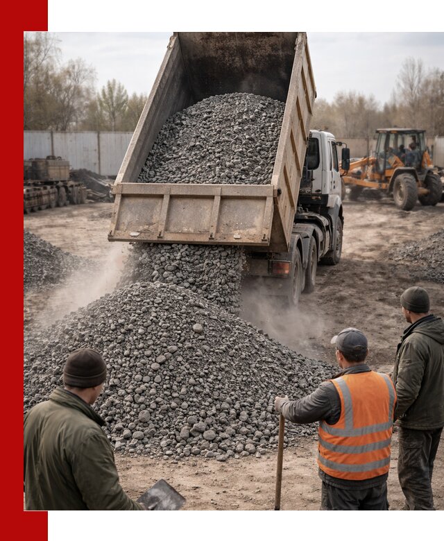 Доставка шлакового щебня в удобные сроки по выгодной цене в Климовске