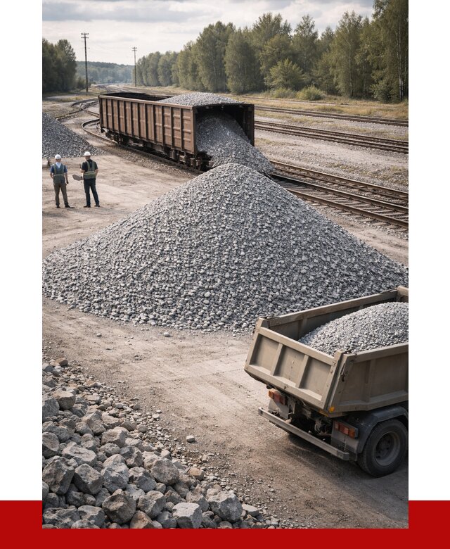 Железнодорожный щебень 20-60 в Климовске от 1722 р. | ПРОНЕРУДКлс