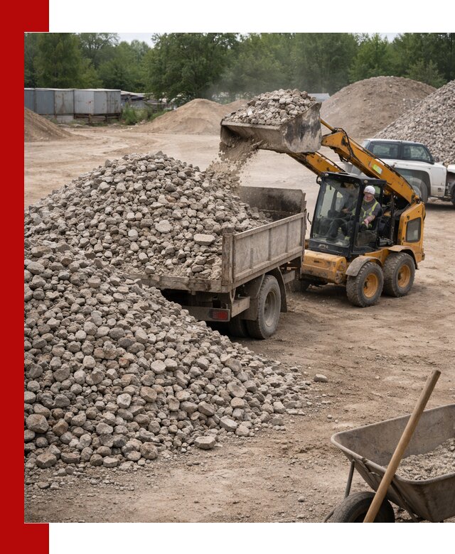 Доставка вторичного щебня в Климовске для строительных работ