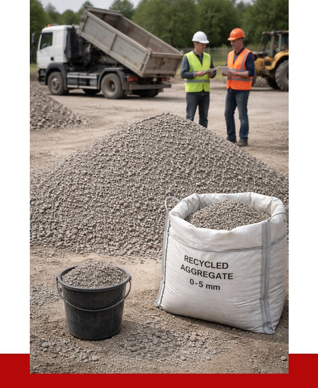 Вторичный щебень фракция 0-5 в Климовске от 1620 р. ПРОНЕРУДКлс