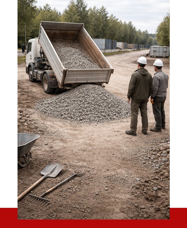 Бетонный щебень фракция 5-20 в Климовске от 3241 р., ПРОНЕРУДКлс