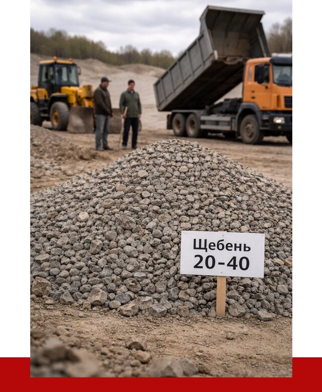 Бетонный щебень фракция 20-40 в Климовске от 2481 р. | ПРОНЕРУДКлс