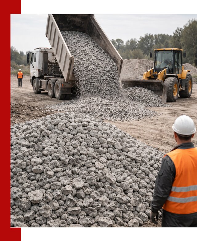 Доставка бетонного щебня фракции 20-40 в Климовске