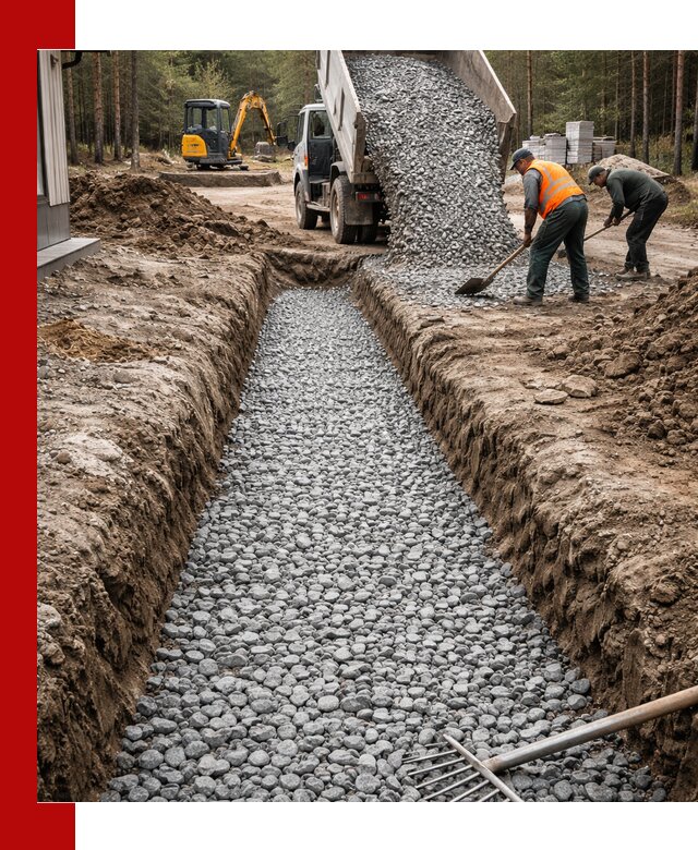 Щебень для дренажа с доставкой в Климовске высокого качества
