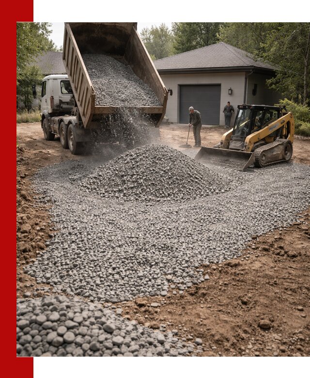 Щебень для парковки в Климовске: доставка и укладка качественного материала