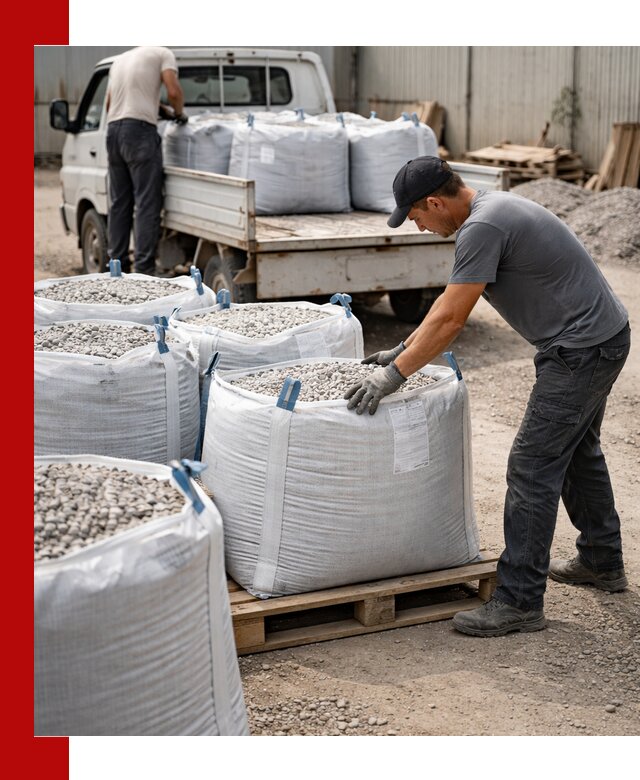 Доставка щебня в мешках по выгодным ценам в Климовске