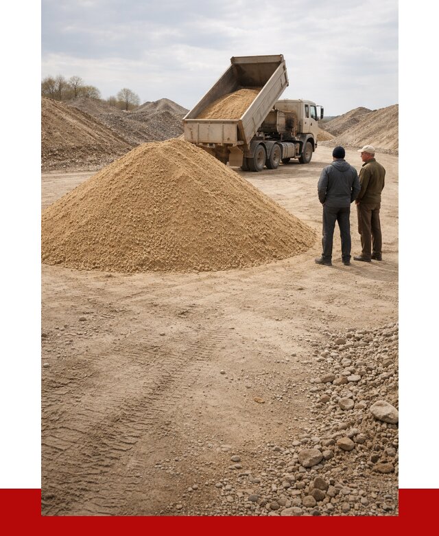 Карьерный песок крупнозернистый в Климовске от 8609 р | ПРОНЕРУДКлс