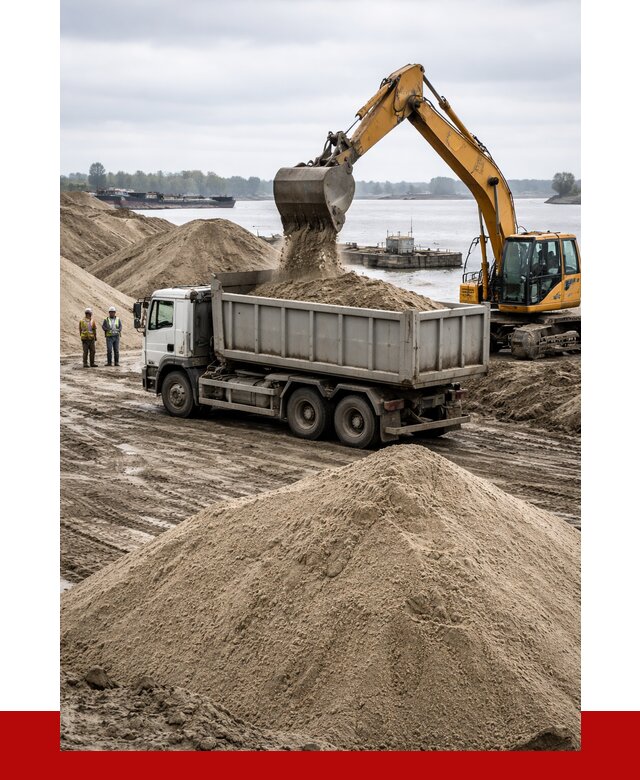 Купить речной песок навалом в Климовске от 1823 р., ПРОНЕРУДКлс