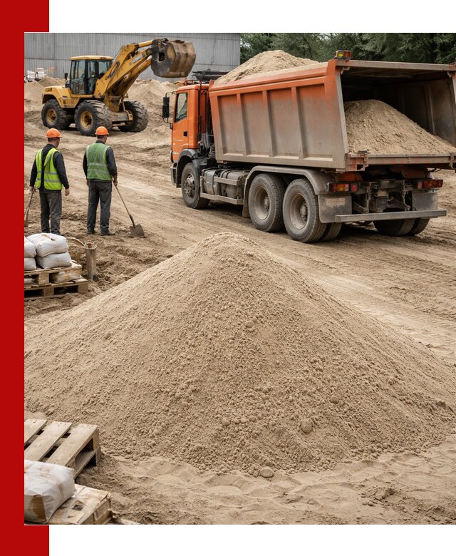 Доставка и продажа мытого речного песка в Климовске