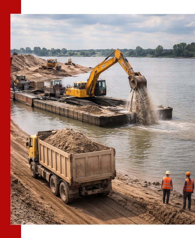 Намывной песок с доставкой в Климовске оптом и в розницу