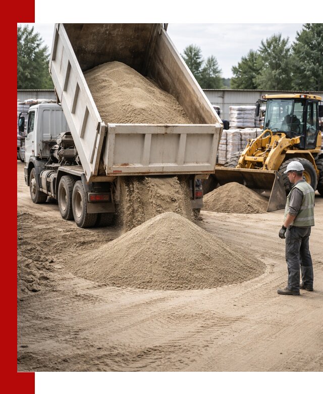 Поставка и доставка песка для бетона в Климовске