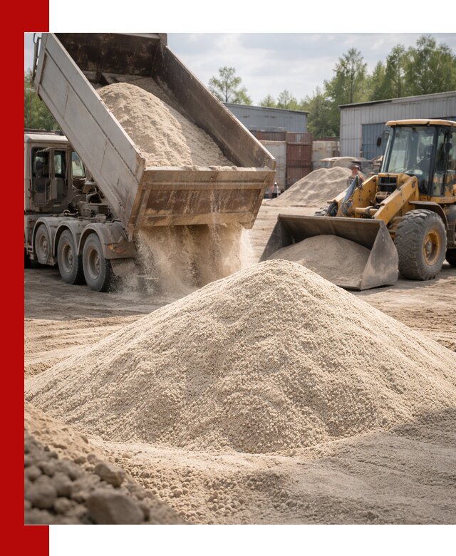 Кварцевый песок с доставкой в Климовске для строительных работ