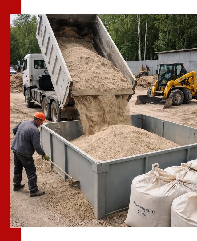 Кварцевый песок для фильтра в Климовске — доставка и качество