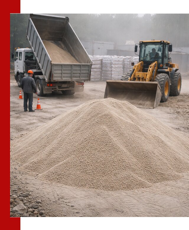 Кварцевый песок фракция 0–8 для стройработ в Климовске