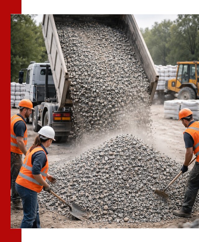 Доставка гравия и камня в Климовске оптом и в розницу