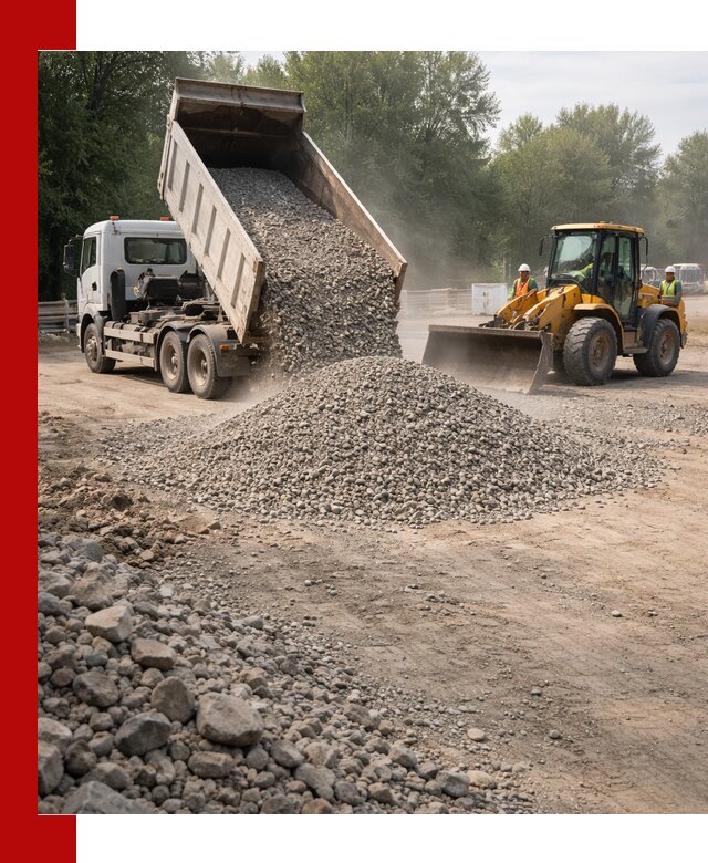 Гравий фракция 5–20 доставка в Климовске оптом и в розницу