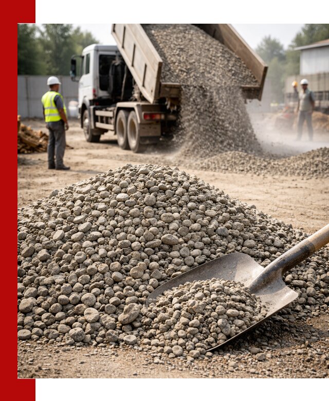 Доставка гравия фракции 20-40 в Климовске с самосвалами