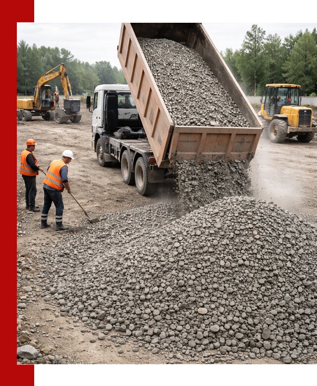 Доставка гравия фракции 40-70 в Климовске оптом и в розницу