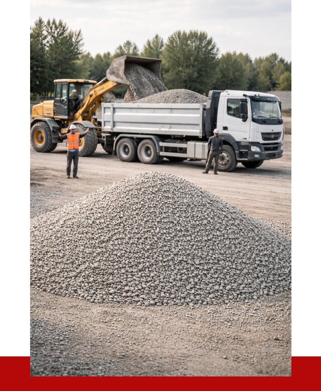 Купить мытый гравий в Климовске от 3545 р, доставка ПРОНЕРУДКлс