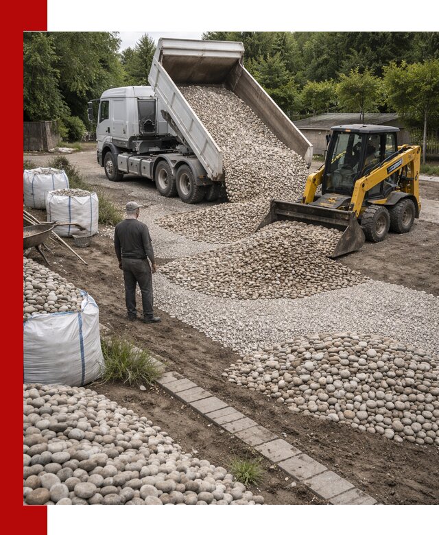 Доставка морской гальки оптом и в розницу в Климовске