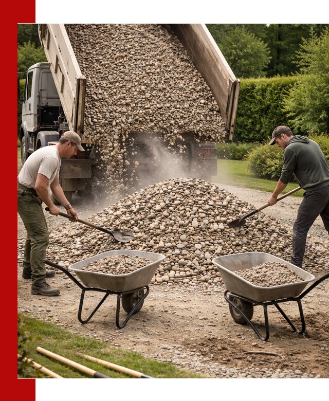 Доставка и продажа декоративной гальки в Климовске