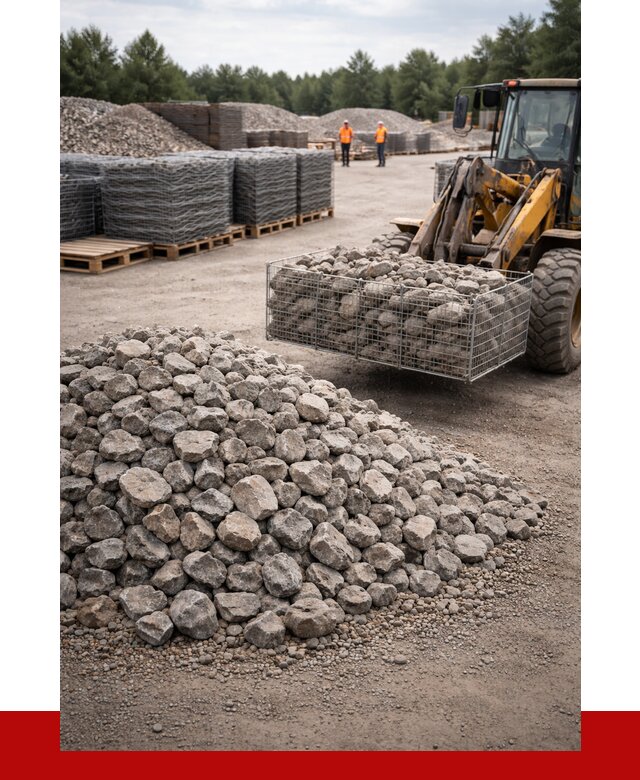 Камень для габионов фракция 70-150 в Климовске от 4254 р. | ПРОНЕРУДКлс