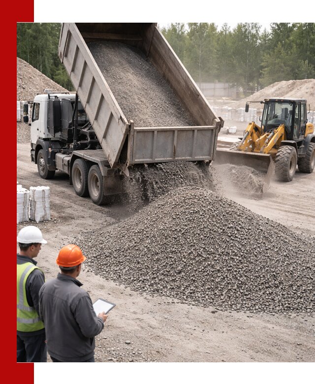 Доставка и продажа гранитного отсева 0-10 в Климовске