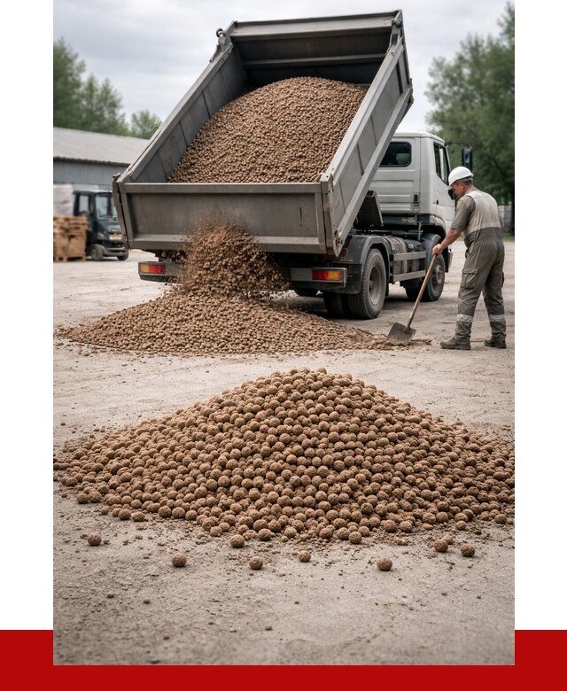 Керамзит с доставкой в Климовске от 4254 р. за м3 | ПРОНЕРУДКлс