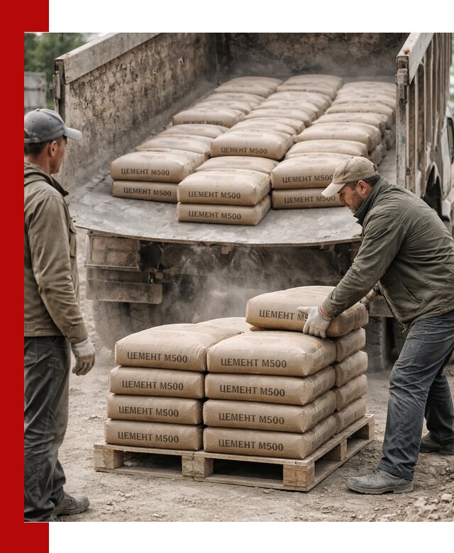 Цемент М500 с доставкой самосвалом в Климовске