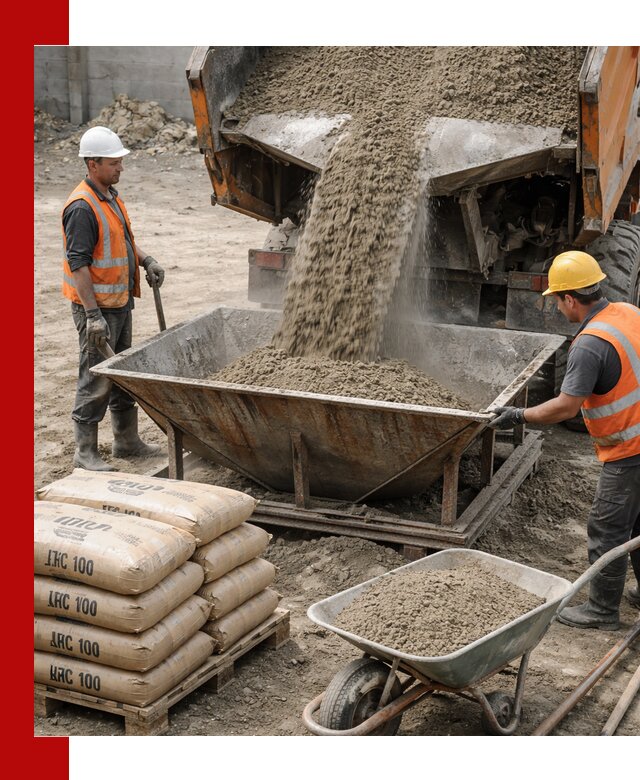 Доставка цементно-песчаной смеси М100 в Климовске