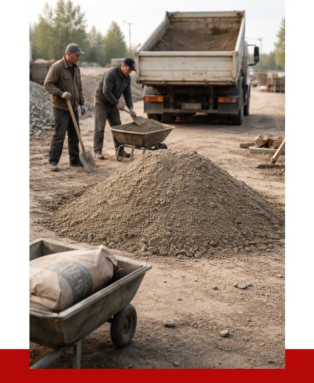 Цементно-песчаная смесь М150 в Климовске от 4760 р. | ПРОНЕРУДКлс