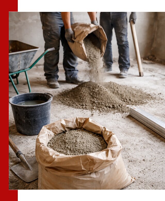 Доставка сухой смеси для стяжки в Климовске