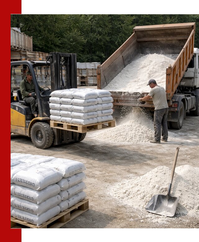 Доставка строительной извести оптом и в розницу в Климовске
