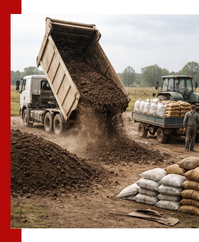 Доставка грунта и удобрений оптом в Климовске для сельхоз и строительства
