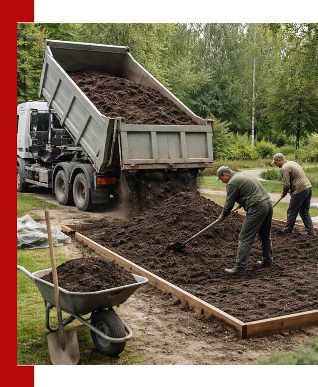 Доставка грунта для озеленения и благоустройства в Климовске