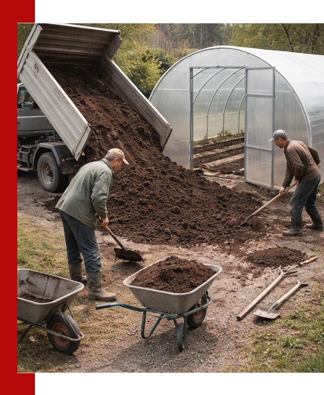 Грунт для теплицы с доставкой в Климовске — плодородный субстрат под растения