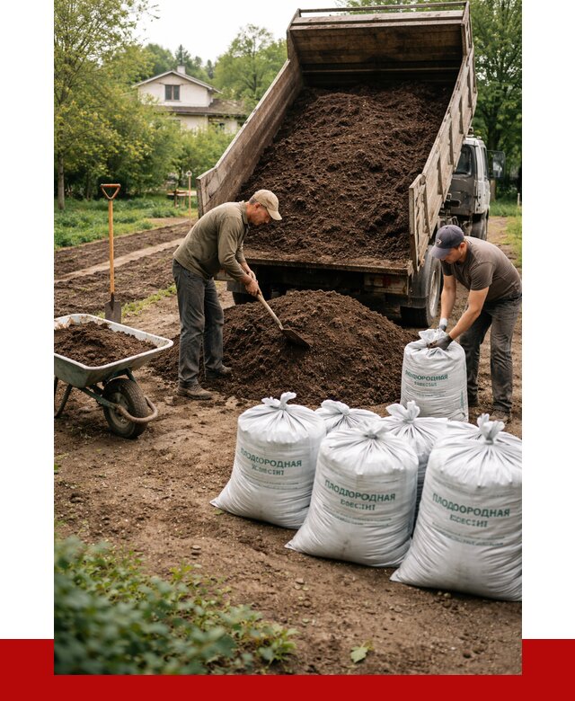Плодородная смесь в Климовске от 4254 р./куб с доставкой | ПРОНЕРУДКлс