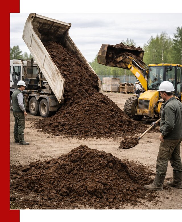 Доставка торфа оптом и в мешках в Климовске