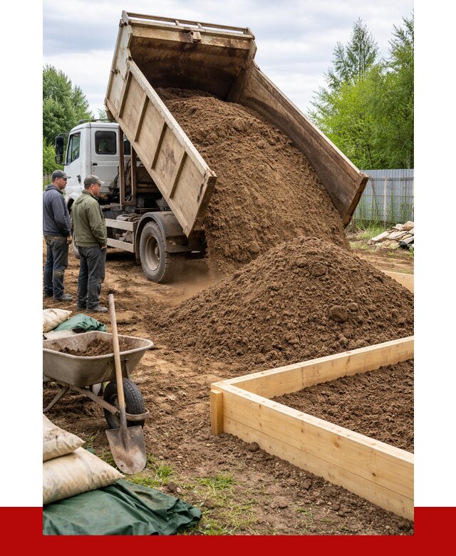 Торфо песчаная смесь в Климовске с доставкой от 1874 р. | ПРОНЕРУДКлс
