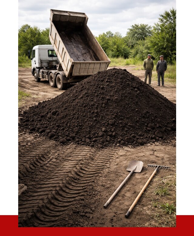 Купить чернозем навалом в Климовске от 1215 р. за куб | ПРОНЕРУДКлс