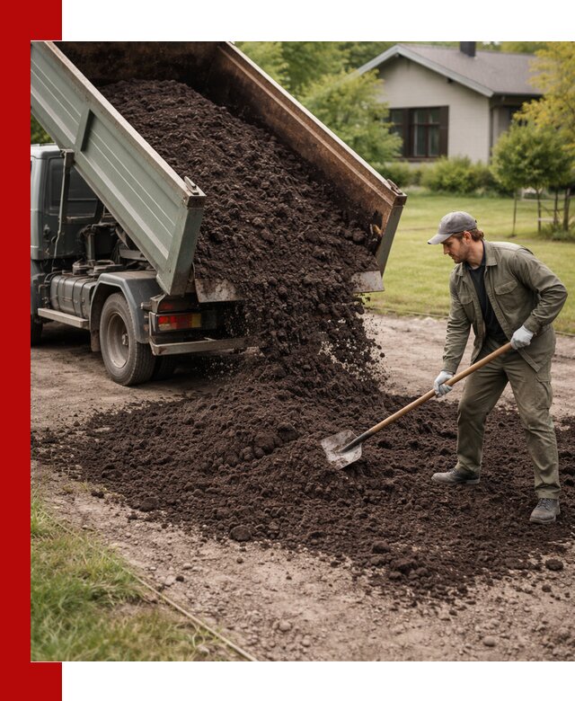 Чернозем для газона с доставкой в Климовске быстро и качественно