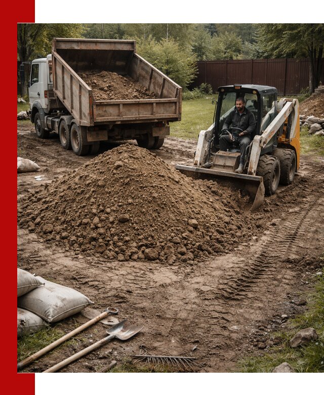 Суглинок для планировки участков в Климовске с доставкой и выгрузкой