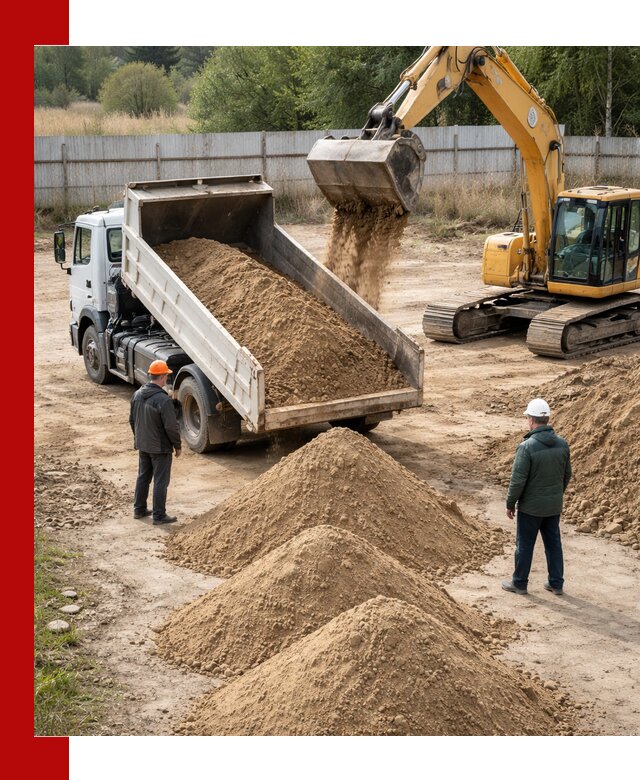 Доставка супеси вагонными и автопартиями в Климовске