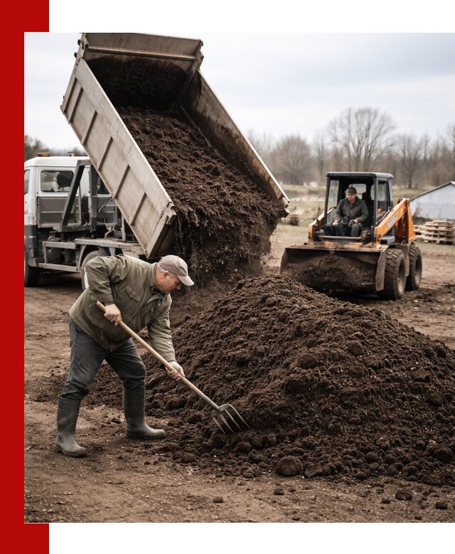 Доставка и продажа перегноя в Климовске быстро и дешево