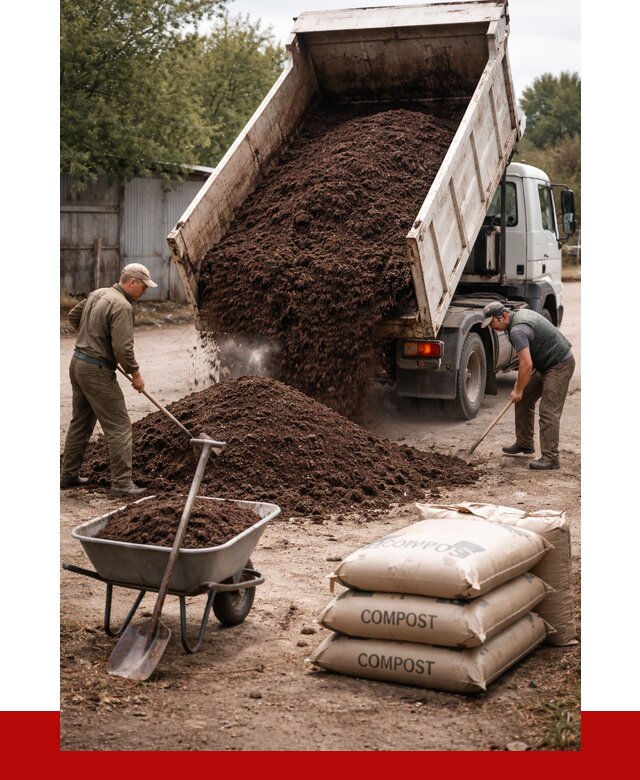 Купить компост в Климовске от 4254 р. за куб с доставкой | ПРОНЕРУДКлс